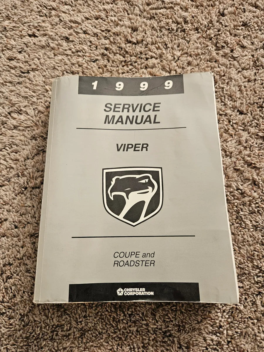 1999 Viper GTS Service Manual