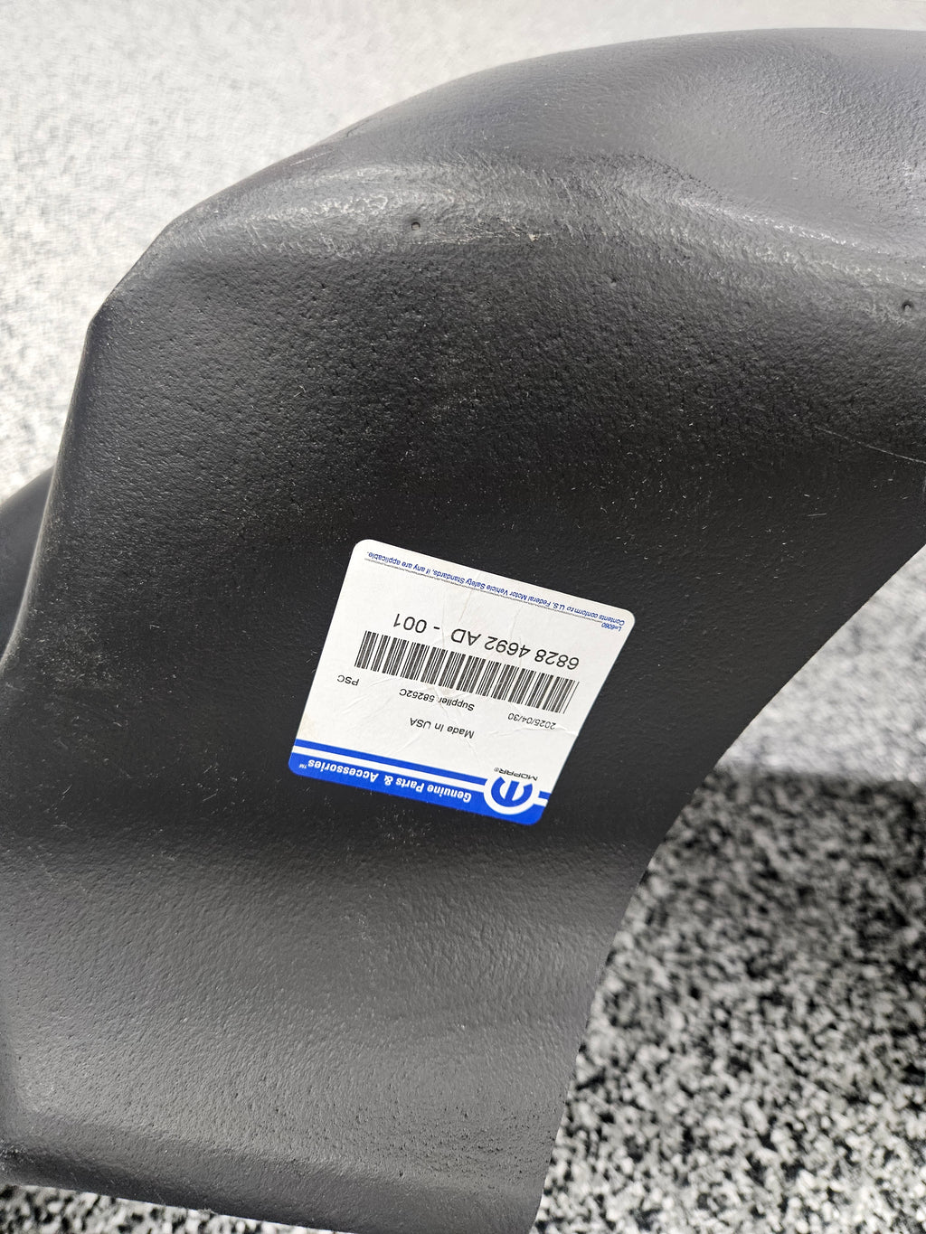Gen 5 Viper Passenger Rear Splash Shield
