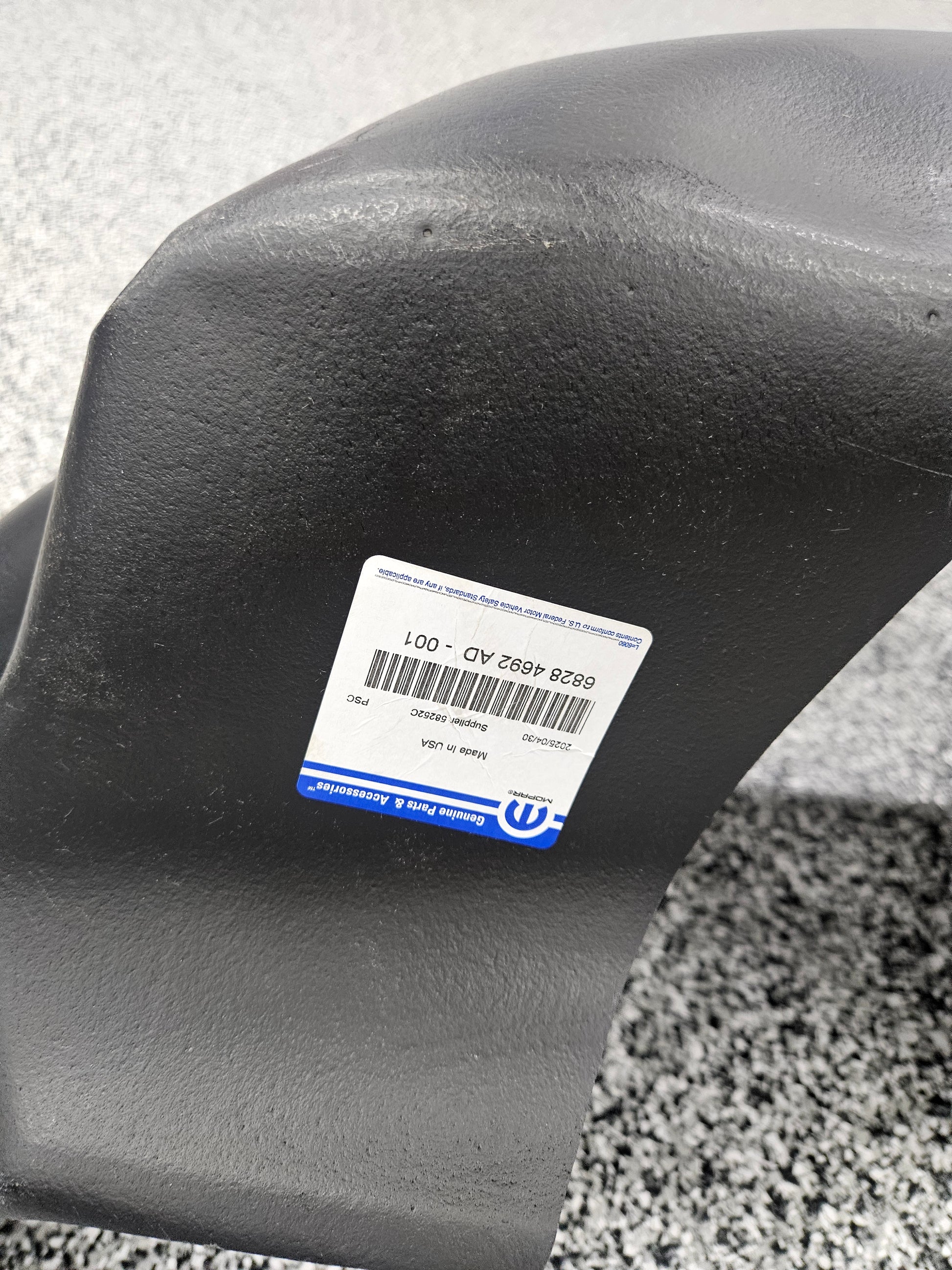 Gen 5 Viper Passenger Rear Splash Shield