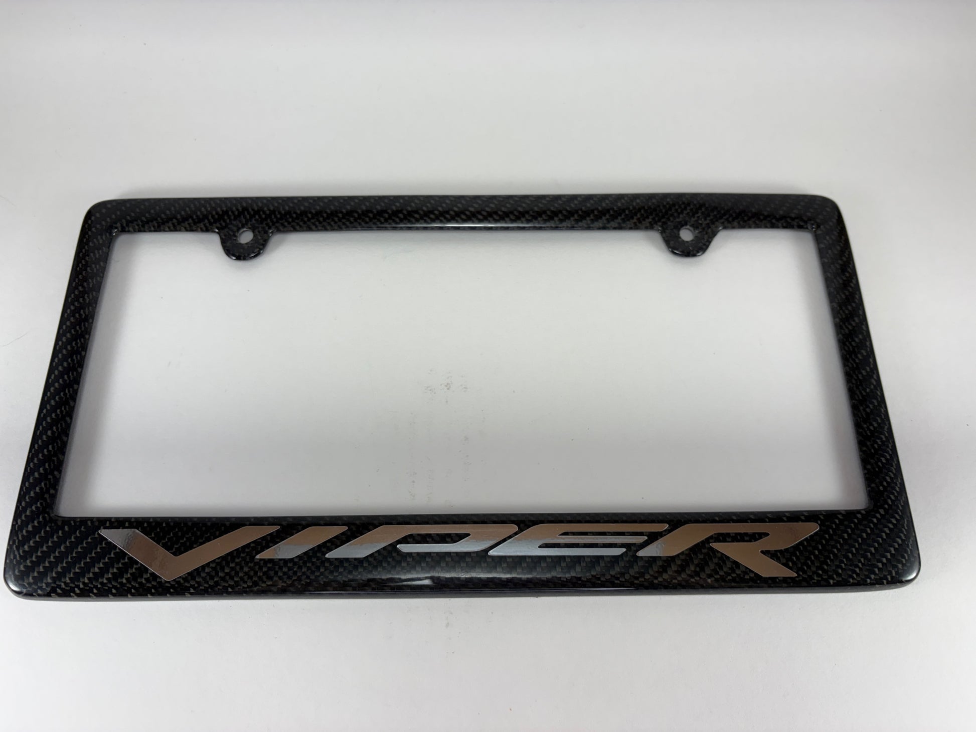Carbon Fiber Viper License Plate Frame