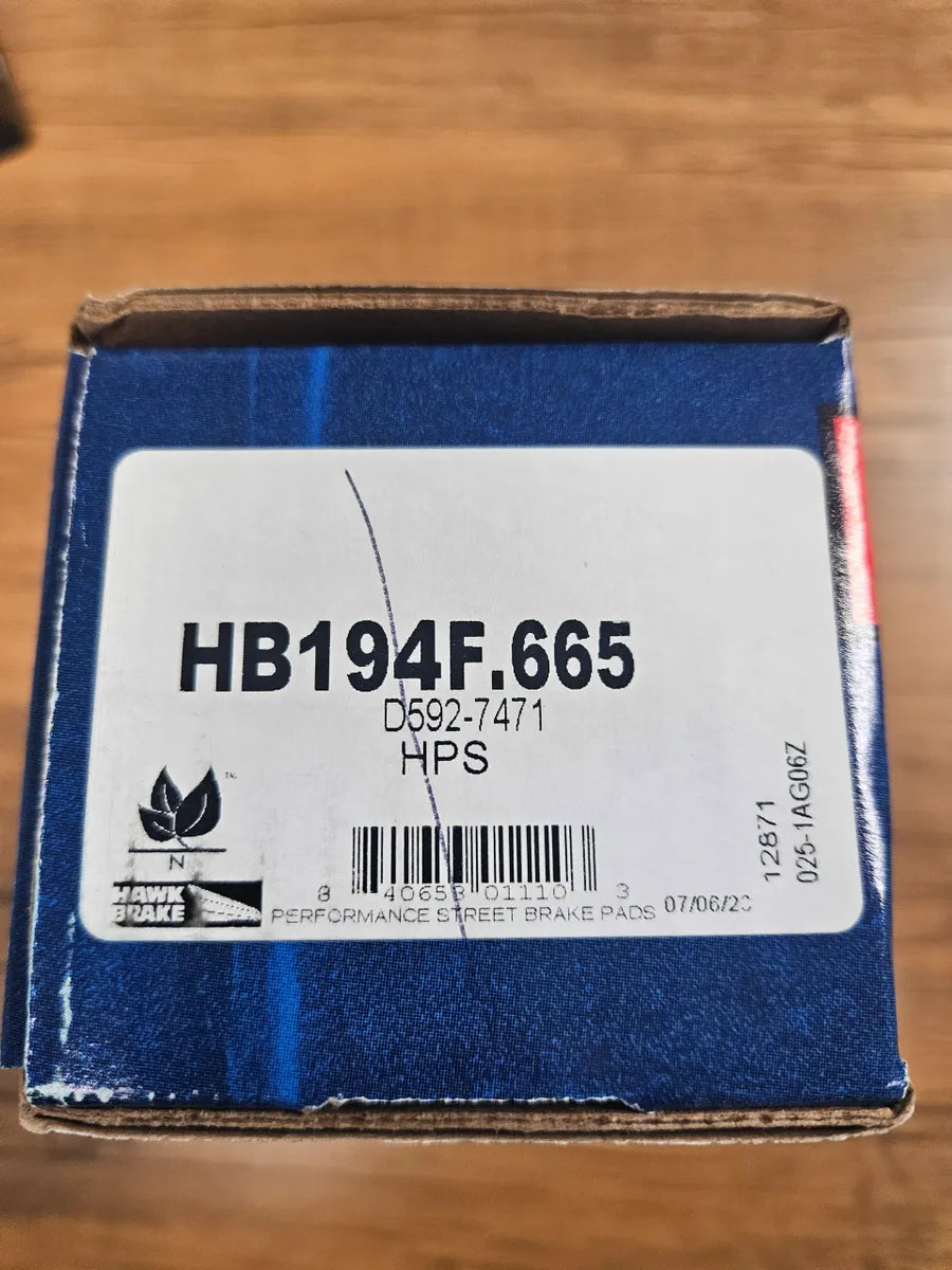 Gen 1/2 Hawk HPS Brake Pads